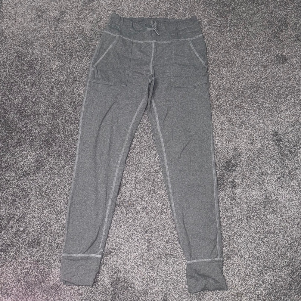 Rue 21 Women's Heather Grey Jogger Leggings Adjustable Waist Drawstring Medium